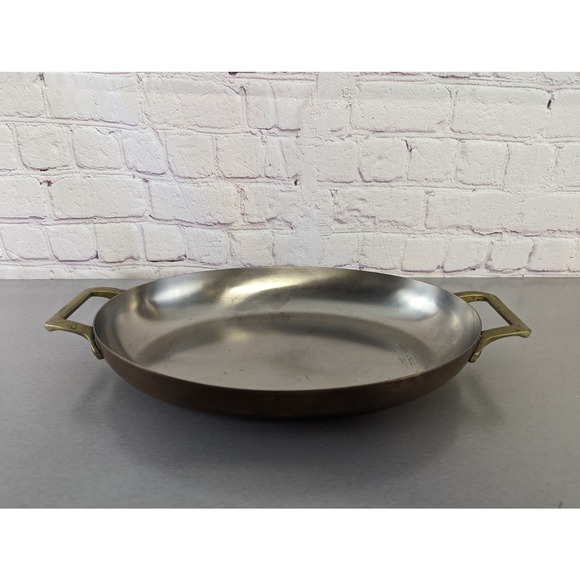 Paul Revere Limited Edition Copper Clad 12" x 8" Oval Skillet EUC